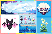 Procreate Perfect Pixel Brushes, a Brush Add-On by Cozy Brushery (Thumbnail 7 of 10)