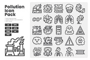 Industrial Pollution Icon Pack, an Outline Icon by erifqizeicon (Thumbnail 3 of 3)