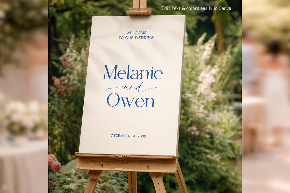 Elegant Welcome Sign Canva bd005, a Poster Template by TyphoonStudio (Photo 4 of 10)