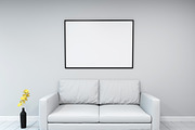 Mockup interior with frame, a Product Mockup by 2D/3D (Thumbnail 5 of 12)