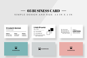 Multi Color Business Card Set