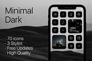 iOS 15 Minimal Dark&Blue&Light, an Icon by FerdiCildiz (Thumbnail 1 of 3)