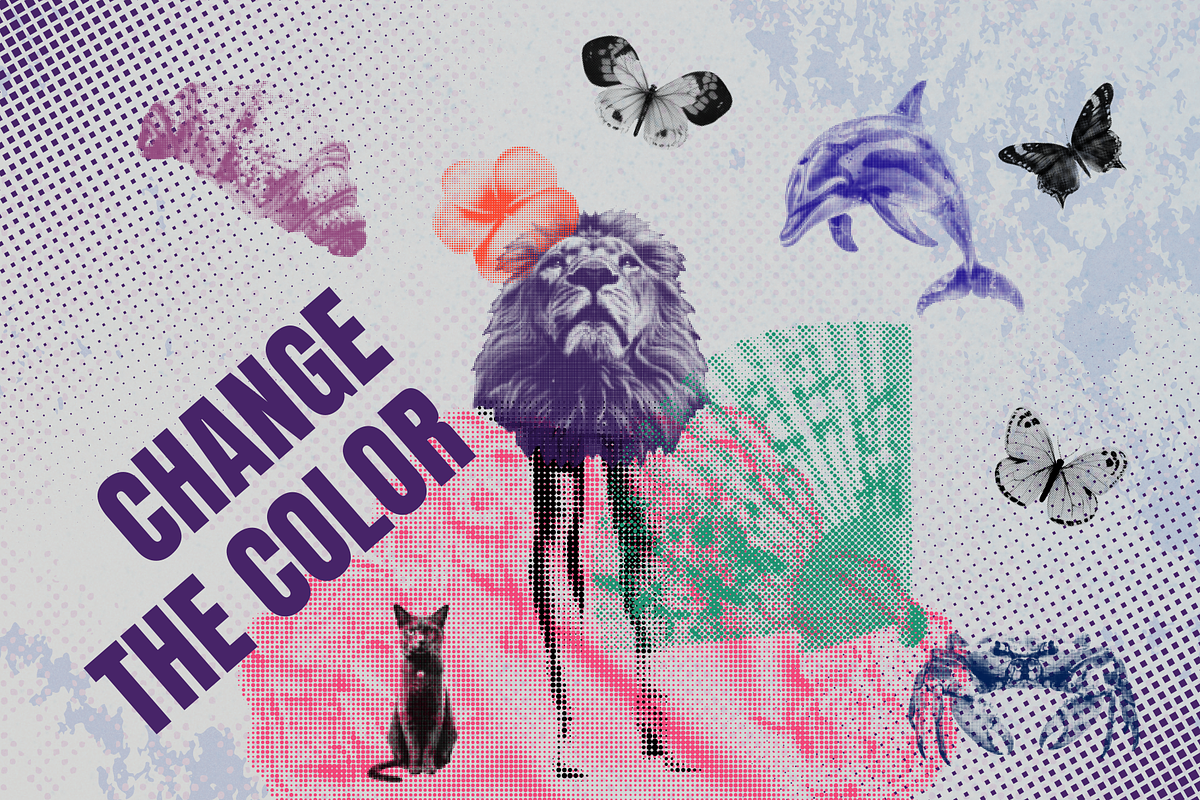 Halftone Retro Clipart Collection, an Object Graphic by JulsIst (Photo 7 of 11)