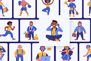 People Character Illustration Set, a Person Illustration by Brickclay (Thumbnail 5 of 10)