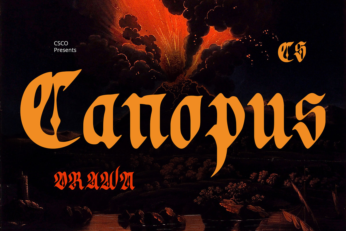 CS Canopus Drawn, a Blackletter Font by Craft Supply Co. (Photo 1 of 8)