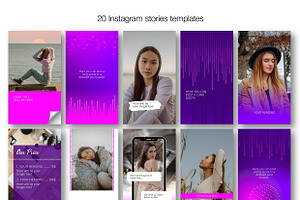 Purple & Pink Instagram Templates