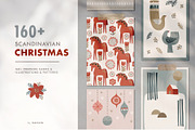 Scandinavian Christmas illustrations, an Animal Illustration by Tabita's shop (Thumbnail 1 of 11)
