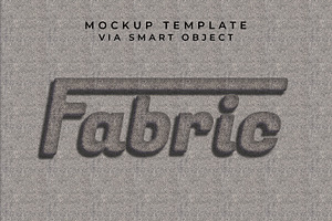 Fabric Logo Mockup Layout, a Layer Style Add-On by CreativeShaper