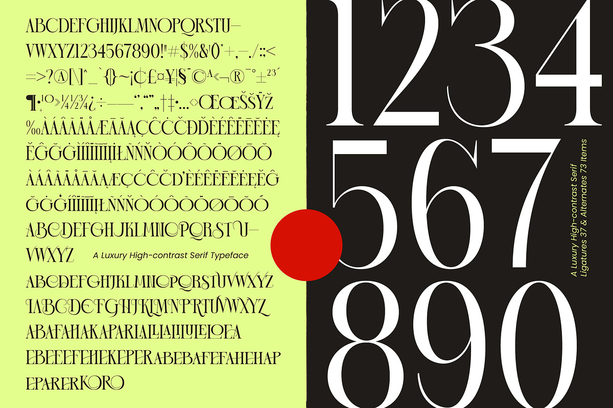 Blonare Luxury High Contrast Serif, a Serif Font by timelesstype.co (Photo 13 of 15)