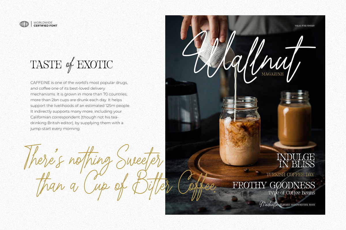 Machiatto - Elegant Handwritten Note, a Script Font by ikiiko (Photo 2 of 8)
