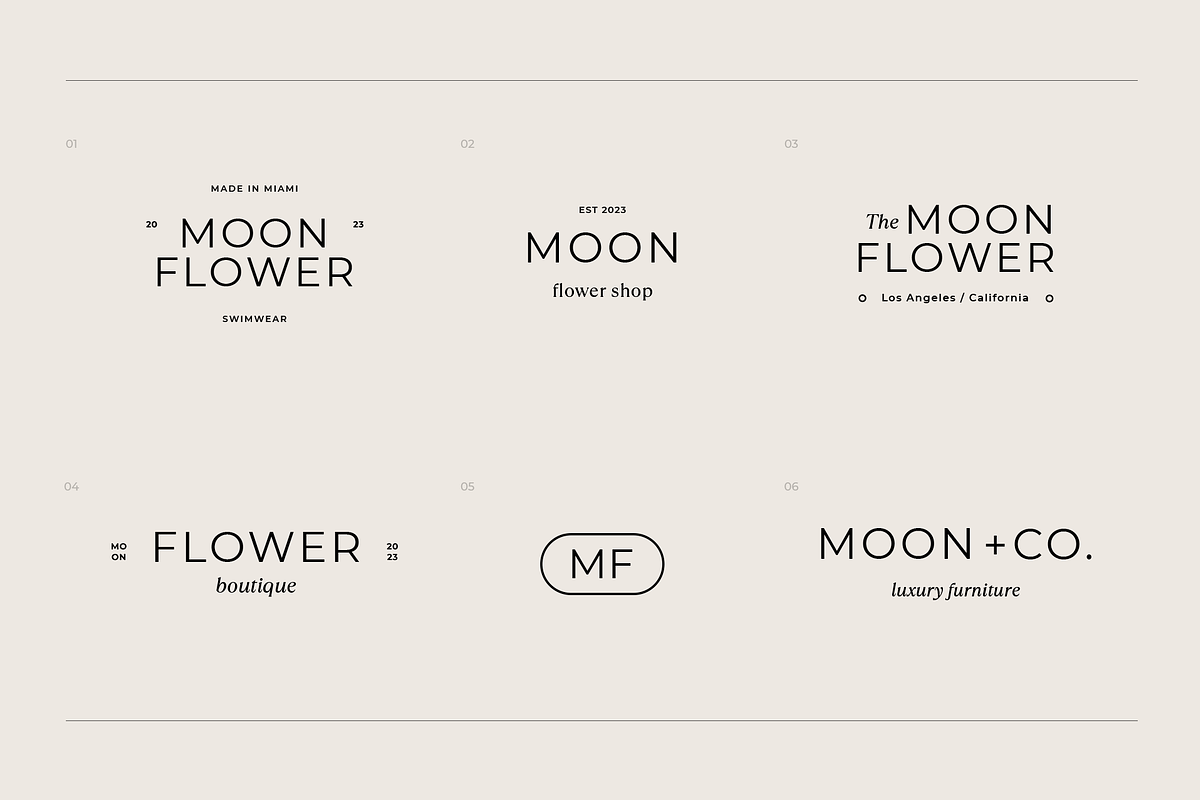 MoonFlower Logo Kit - Ai, Psd, Canva, a Branding & Logo Template by ArealPro (Photo 8 of 9)