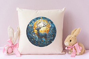 Moonlit Nights Stained Glass Clipart, an Illustration by RobertsArt (Thumbnail 5 of 7)