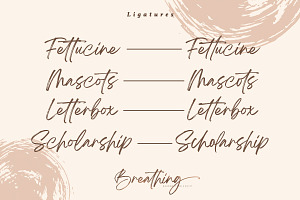 Breathing - Beautiful Brush Font