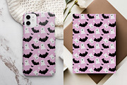 Ghost Bat Halloween Seamless Pattern, a Pattern Graphic by tchastudio (Thumbnail 4 of 7)