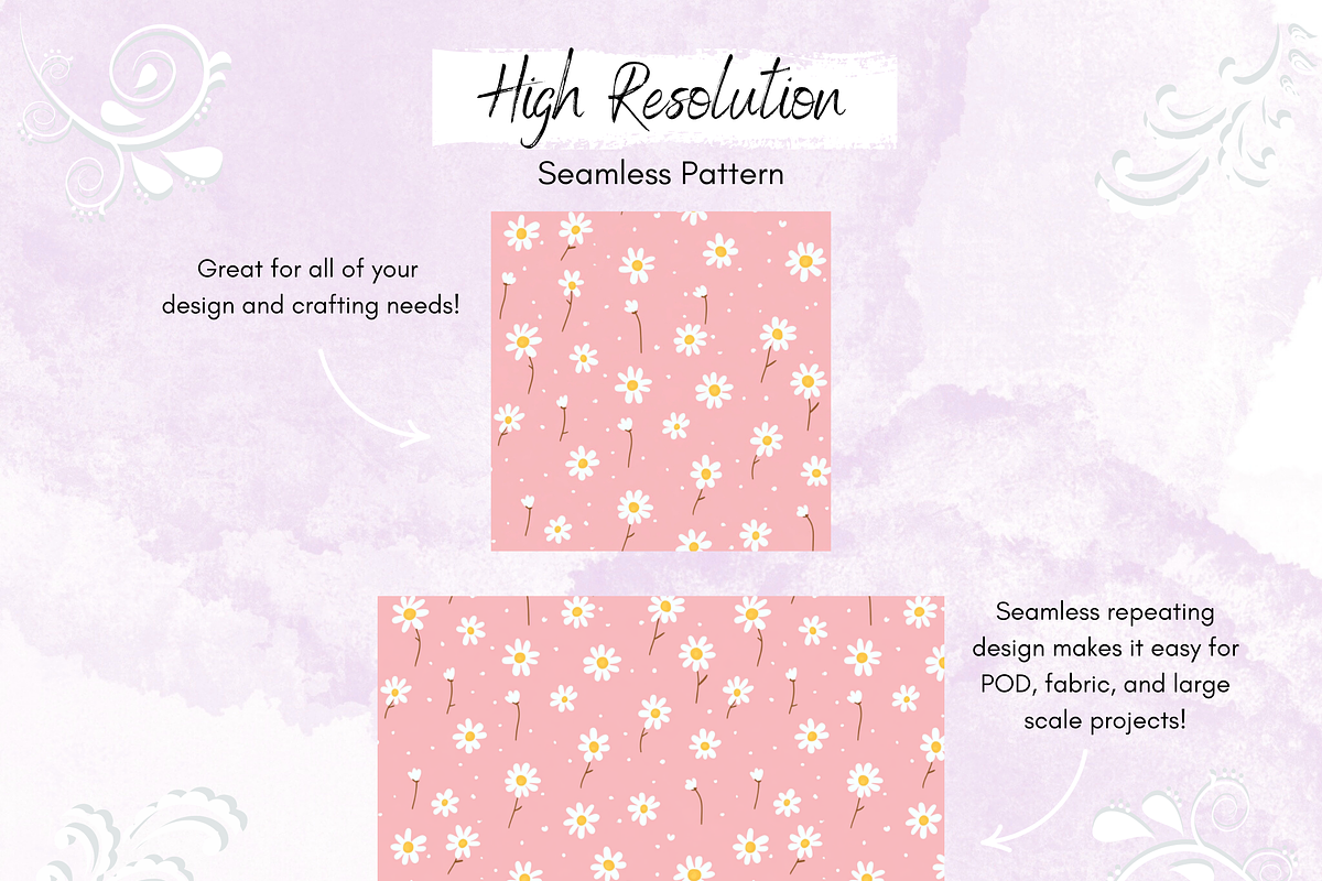 Pastel Daisy Seamless Pattern, a Pattern Graphic by Paper & Pattern Studio (Photo 3 of 9)