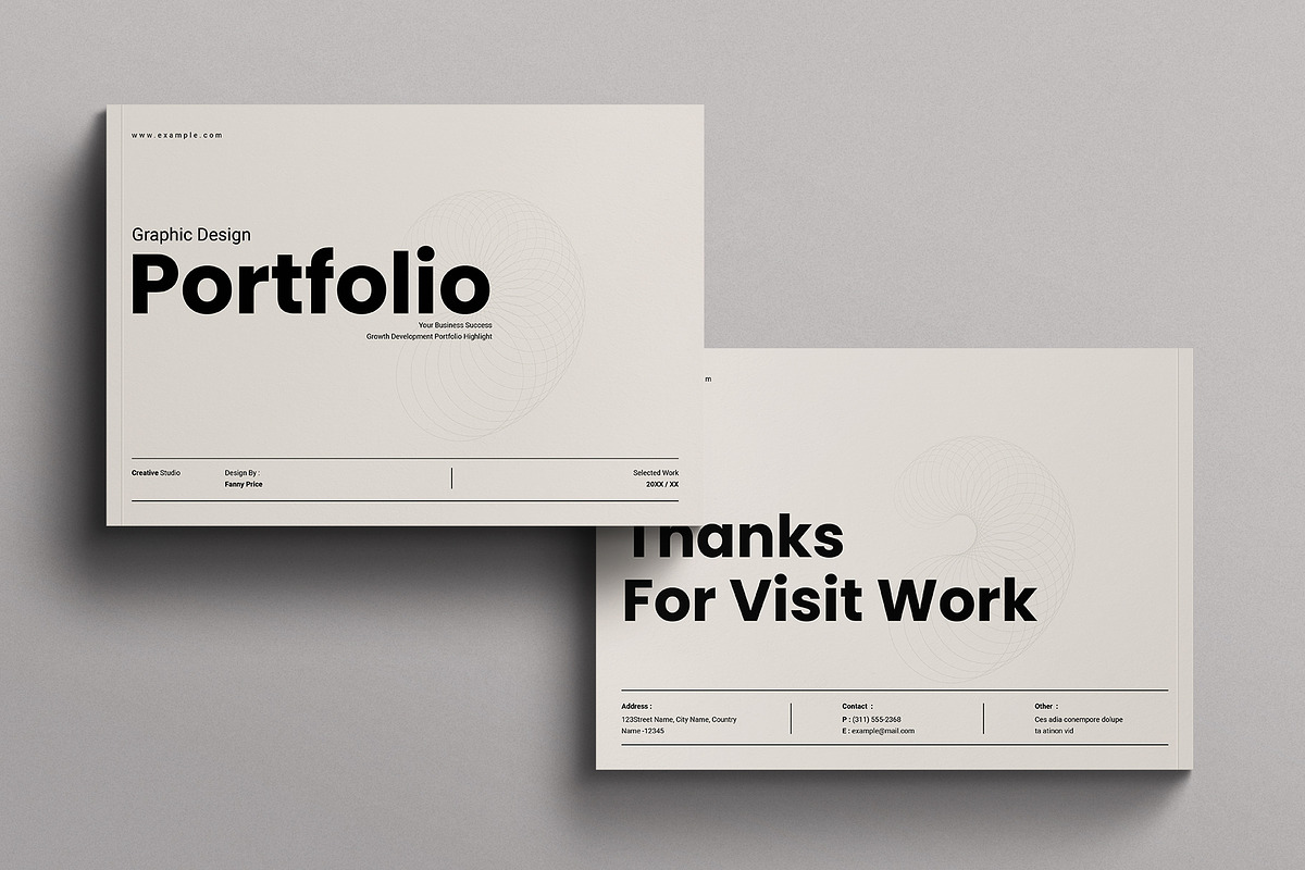 Graphic Design Portfolio Brochure, a Brochure Template by E-Type (Photo 8 of 8)