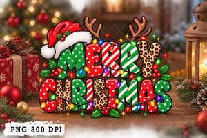 Merry Christmas PNG, a Seasonal Illustration by Watercolor design