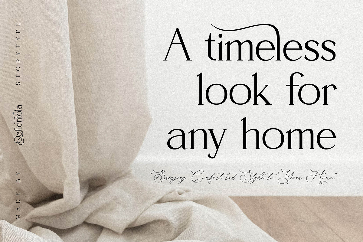 Qafientola A Modern Stylish Serif, a Serif Font by Storytype Studio (Photo 11 of 15)