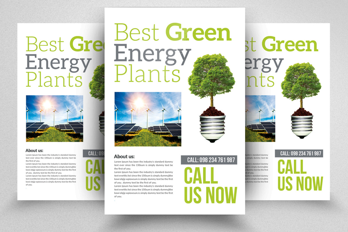Solar Energy Psd Flyer Templates, a Flyer Template by Psd Templates (Photo 1 of 3)