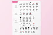 Laundry Symbols Vector, an Outline Icon by HYDNSTUDIO (Thumbnail 3 of 5)