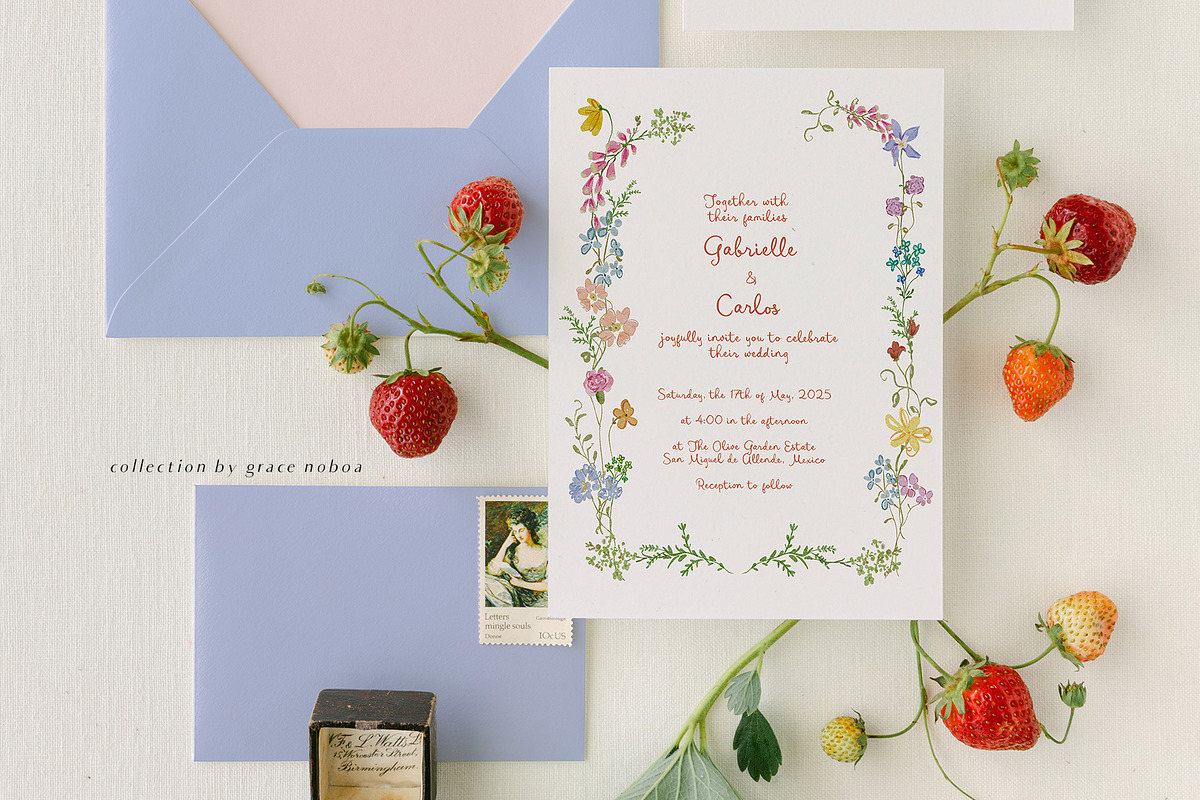 Hand-drawn quirky whimsy flowers, a Decorative Illustration by Grace Noboa Illustrations (Photo 4 of 14)