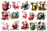 Christmas Drinks Clipart, an Illustration by Designworld (Thumbnail 2 of 5)