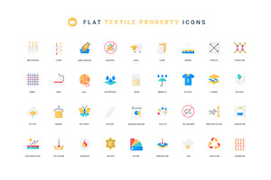Fabric properties feather icons, an Object Illustration by Lemberg Vector