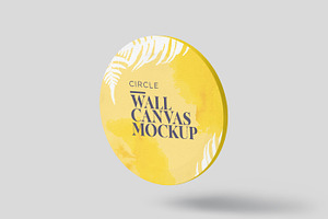 Circle Wall Canvas Mockups