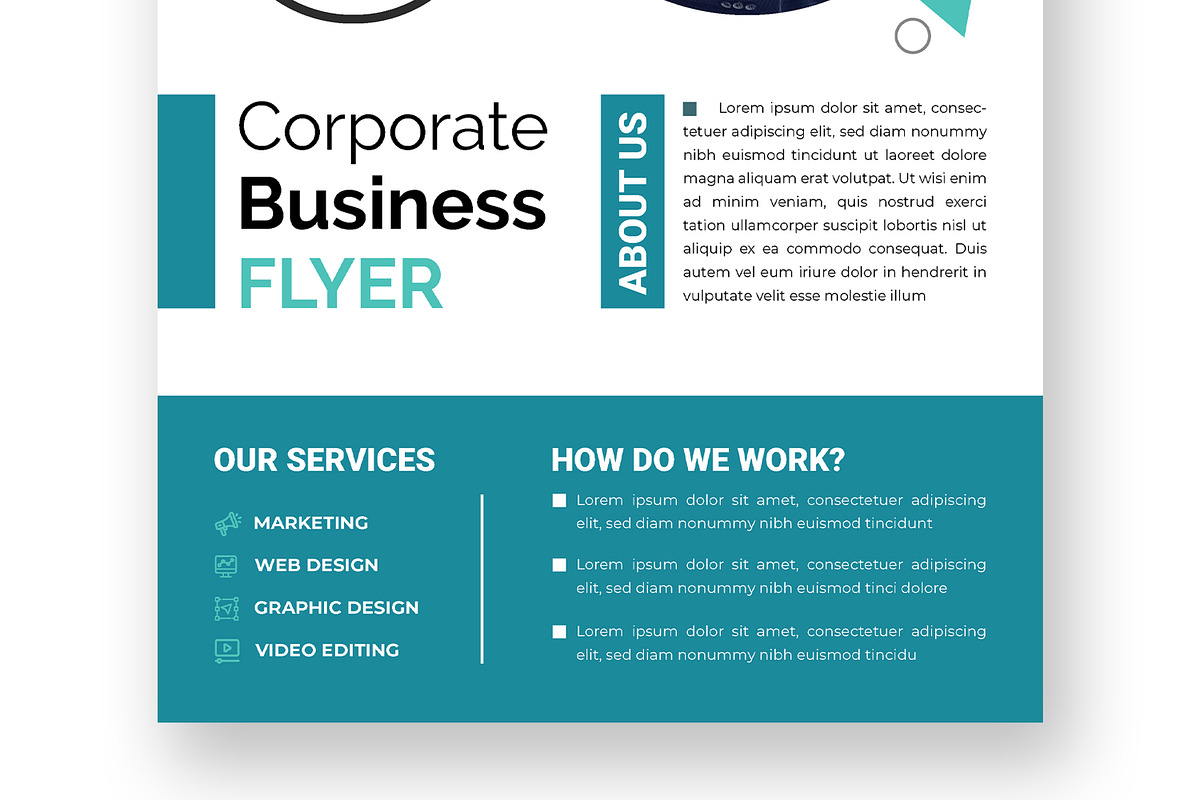 Corporate Business Flyer Layout, a Flyer Template by MightyDesign (Photo 3 of 8)