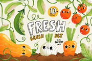 Fresh Brush Set for Procreate, a Brush Add-On by Stolenpencil (Thumbnail 1 of 9)