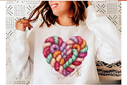 Crochet Style Love Png,Faux Knitted, an Illustration by Designking (Thumbnail 2 of 6)