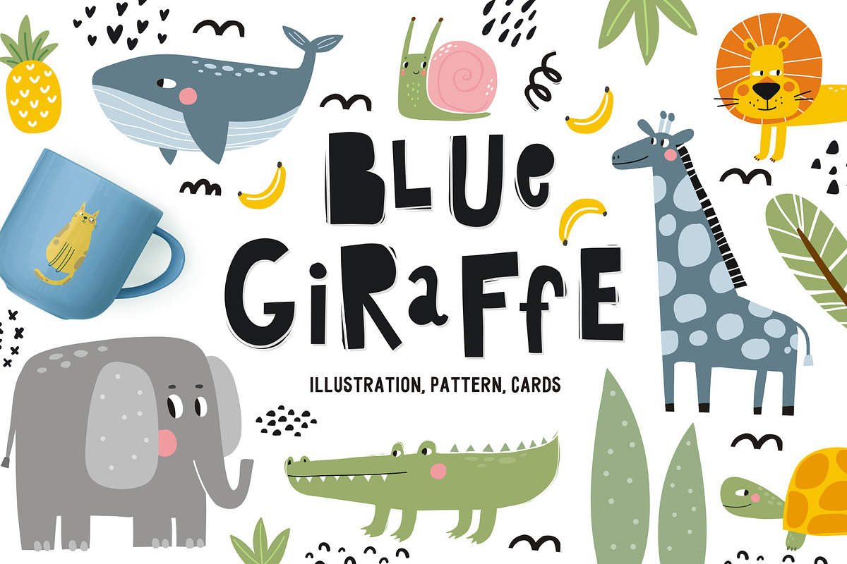 Cute cut animals, alphabet, poster, an Animal Illustration by Barkova Nadya (Photo 1 of 8)