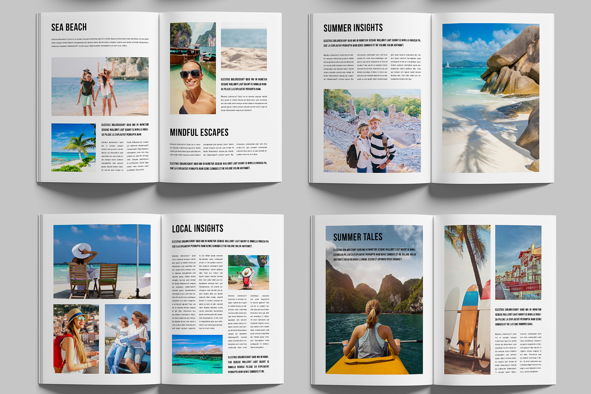 Summer Magazine Template Design, a Magazine Template by MightyDesign (Photo 2 of 6)