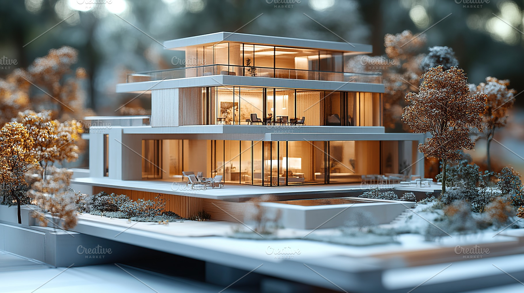 Architecture team working on house model building, an Architecture Photo by AlyaAnd