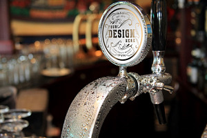 Beer Tap Label Mock-up #11