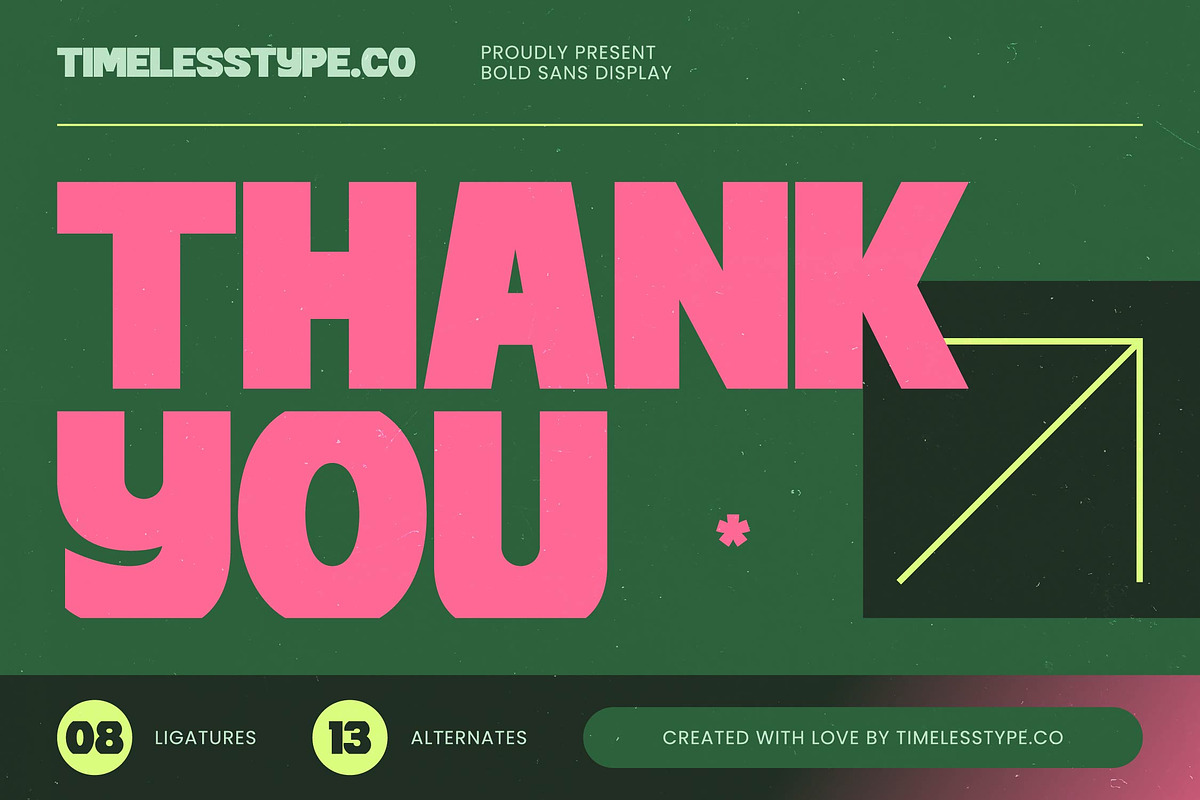 Now Breaks Bold Sans Display, a Sans Serif Font by timelesstype.co (Photo 20 of 20)