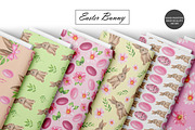 Easter Bunny Seamless Patterns, an Illustration by OlDm_Shop (Thumbnail 3 of 9)
