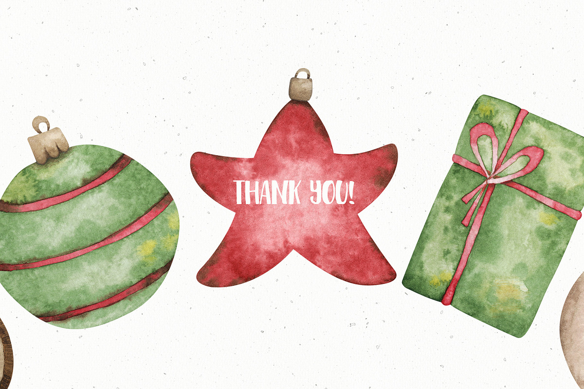 Watercolor Cozy Christmas set, an Illustration by OrangePeafowlArt (Photo 15 of 15)