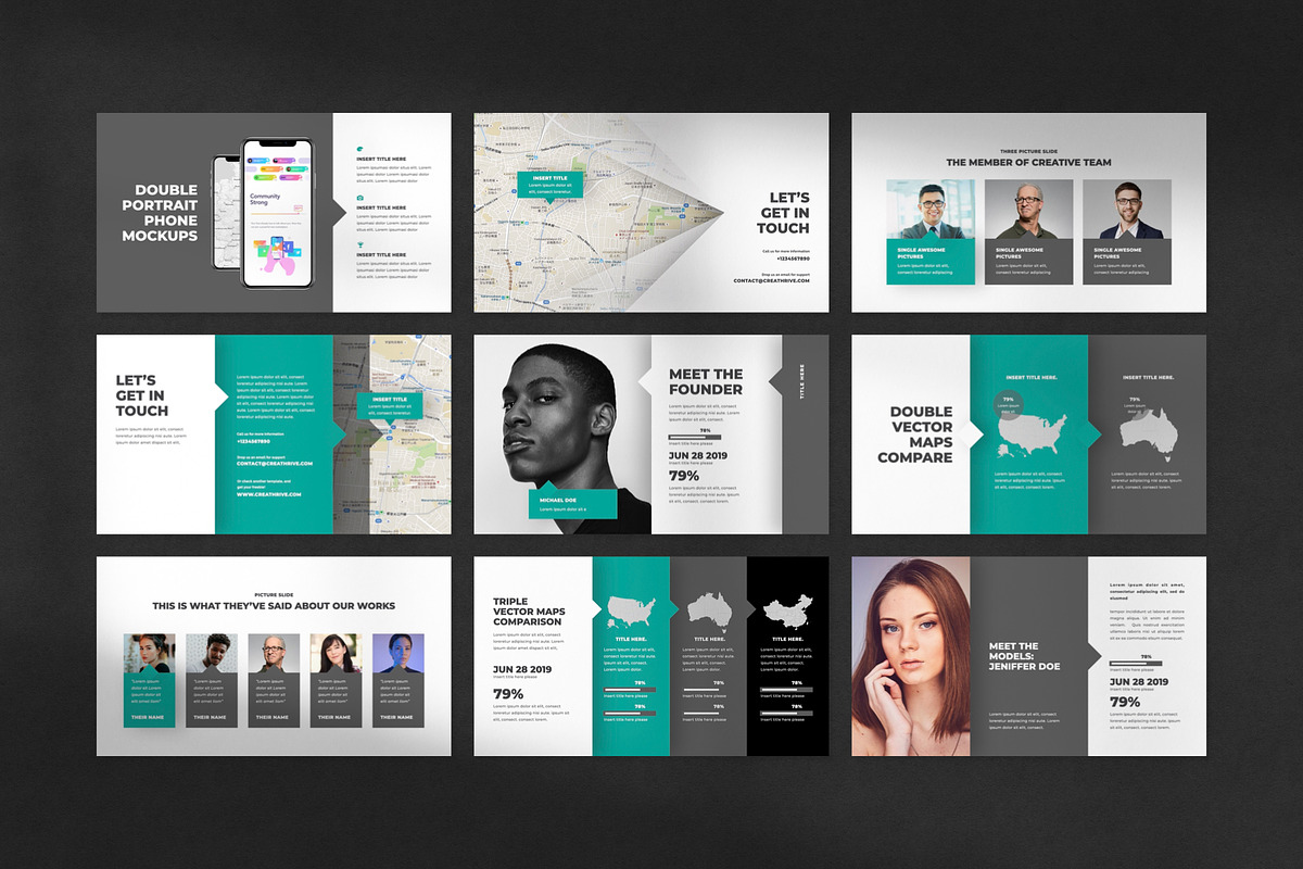 Point PowerPoint Template, a Presentation Template by Creathrive Design (Photo 5 of 8)