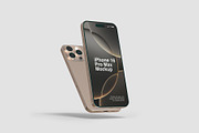 iPhone 16 Pro Max Mockups, an iPhone Mockup by graphiccrew (Thumbnail 12 of 16)