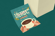 Afternoon Tea Party Invitation, an Invitation Template by Esensifiksi.studio (Thumbnail 2 of 2)