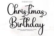 Christmas Birthday, a Handwritten Font by InermediaSTUDIO (Thumbnail 2 of 7)
