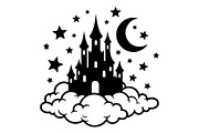 Fantasy Castle Cloud Moon Bundle, an Object Illustration by Gaye Art (Thumbnail 16 of 30)