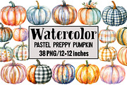 Pastel Preppy Pumpkin, an Illustration by Design Market (Thumbnail 1 of 3)