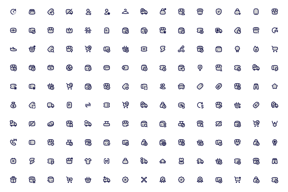 5 Style set of 750 Shopping Icons, an Outline Icon by Directico Design Kit (Photo 5 of 8)