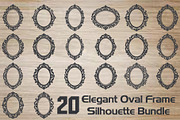 Elegant Oval Frame Silhouette, an Object Graphic by hafijul (Thumbnail 1 of 4)