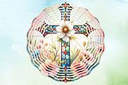 Stained Glass Christian Cross Bundle, a Work Illustration by Dream Creation (Thumbnail 4 of 7)