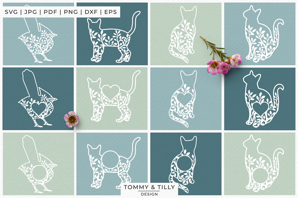 Foliage Animals Bundle - Overlay SVG, an Object Graphic by Tommy & Tilly Design (Photo 3 of 12)
