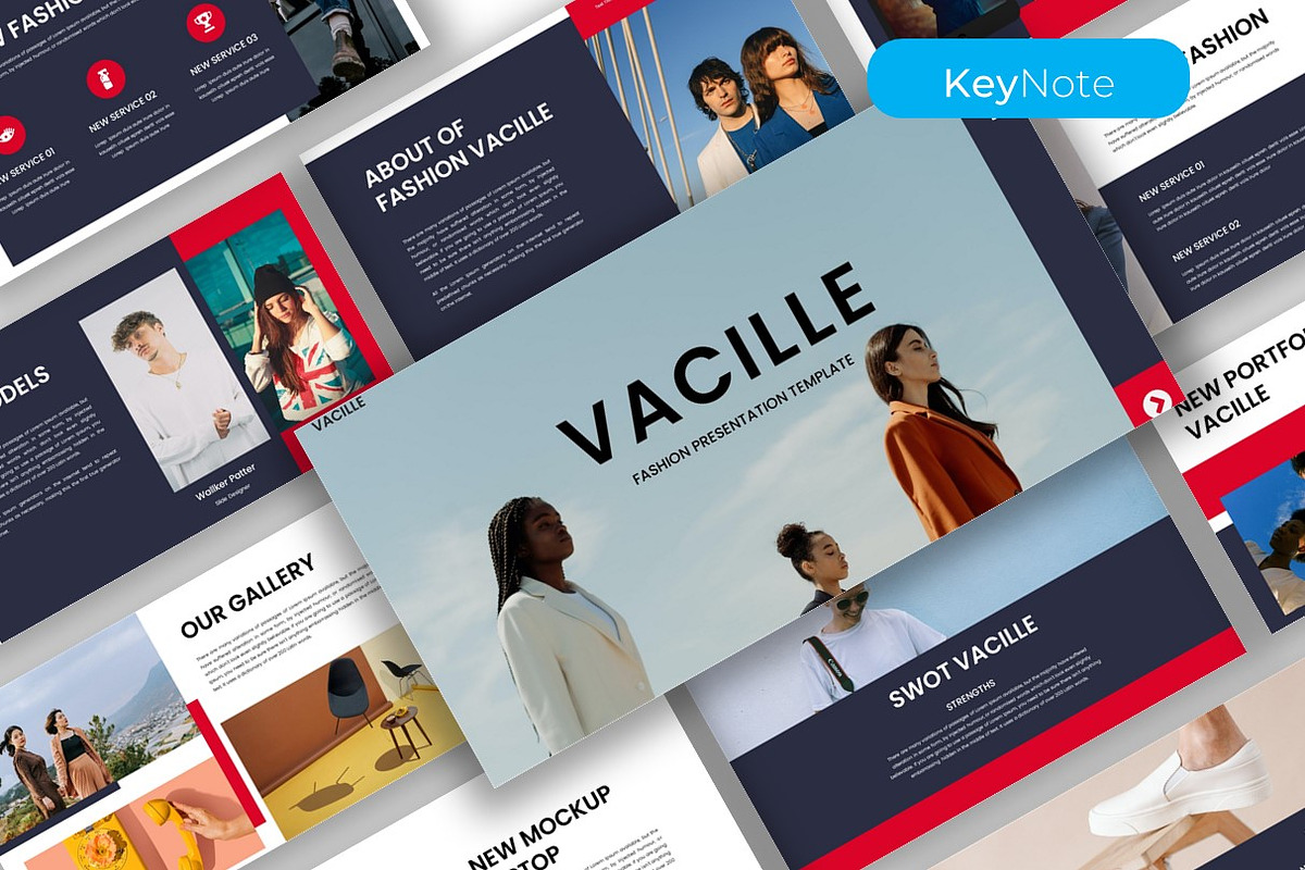 Vacile - Fashion Keynote Template, a Presentation Template by kreatifreya (Photo 1 of 5)
