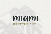 Miami | A Handwritten Font, a Sans Serif Font by cathconofolio (Thumbnail 1 of 4)